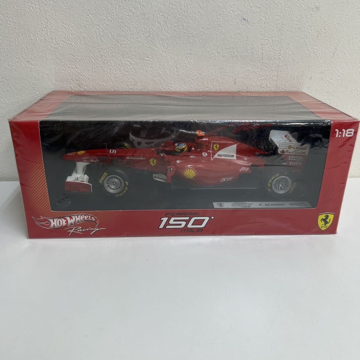 マテル 1/18スケール フェラーリ 150°イタリア フェルナンド・アロンソ